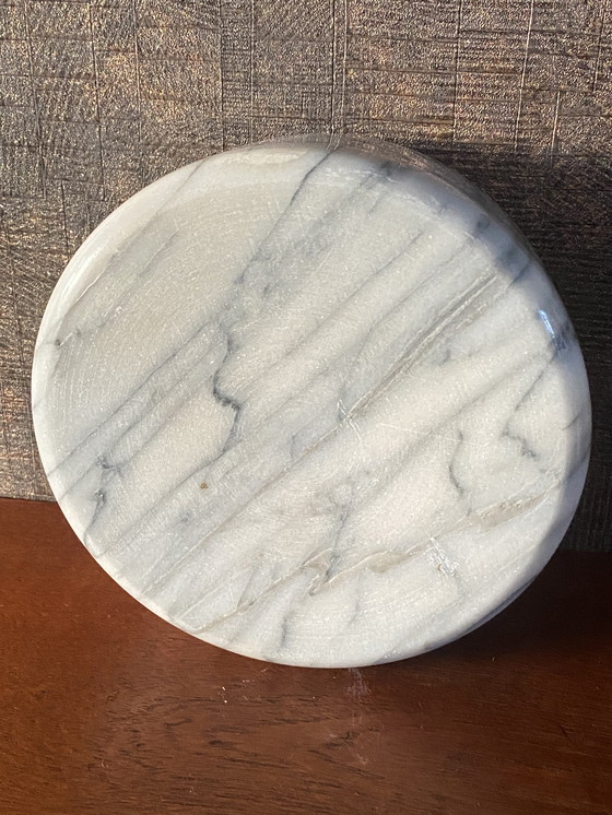Image 1 of Grote Vintage marmer schaal jaren 80