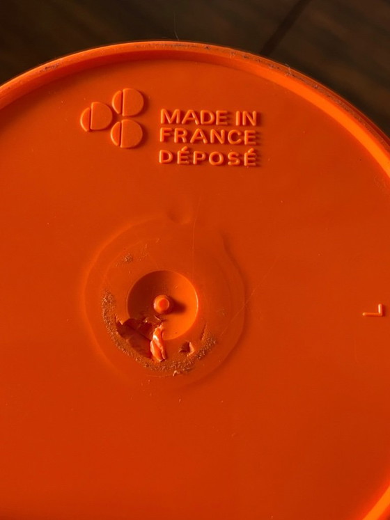 Image 1 of Servizio da succo di frutta vintage francese anni '70, confezione da 9 bottiglie di aranciata Vitrac