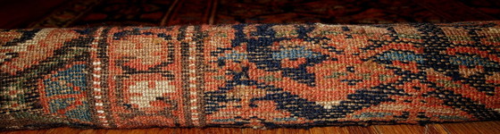 Image 1 of Handmade antique Persian Kurdish runner 3.3' x 11.7' (100cm x 356cm) 1900s - 1B431