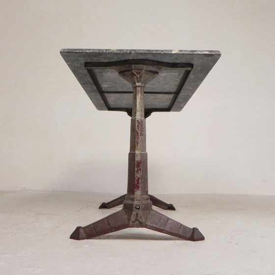 Bistro table with marble top on a cast iron frame, 1930s – Dining tables (photo 13 of 24)
