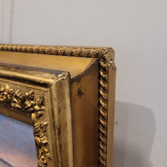 Image 1 of Huile sur panneau « Marina », École française, XIXe/XXe siècle – France