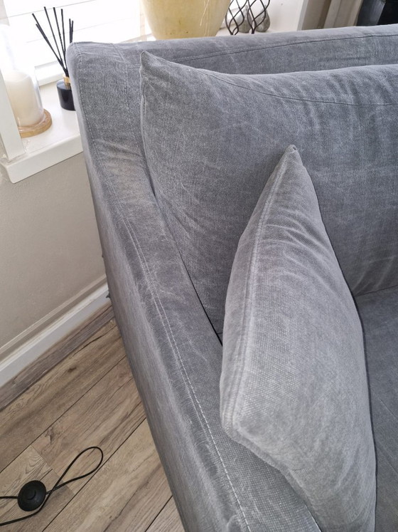Set di divani tessili grigi a due e tre posti, Sofà, Tessile, Grigio, Modern (foto 7 di 15)