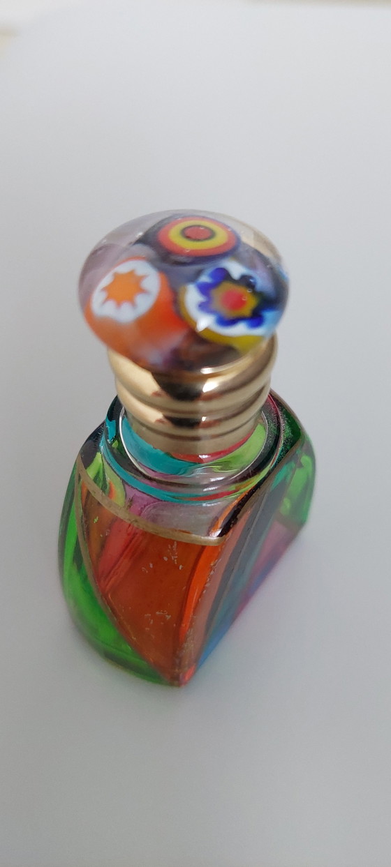 Image 1 of Frasco de perfume antiguo de vidrieras de Murano