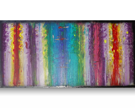 Abstract A1402 - Groot Origineel Schilderij – Schilderijen & Tekeningen, Canvas (photo 4 of 19)