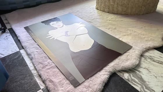 Image 1 of Patrick Nagel Poster des années 80 Lithographie Arms Crossed