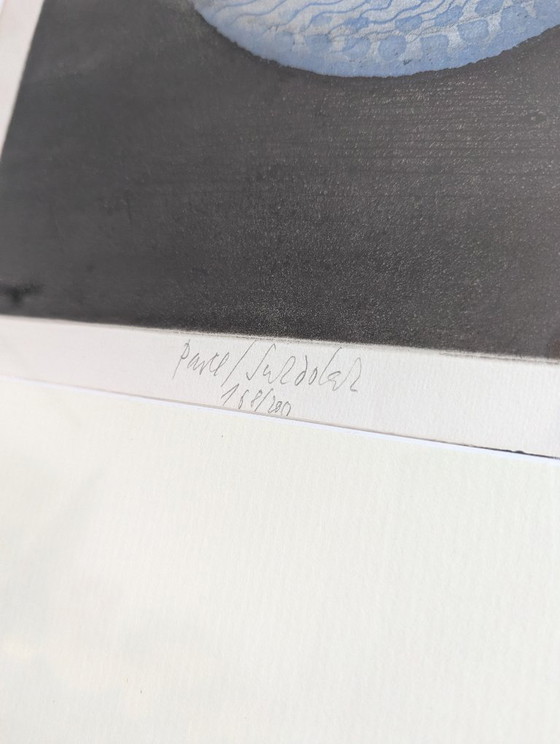 Image 1 of Pavel Sukdolak – “El azul maravilloso” – grabado/aguatinta firmado – 168/200
