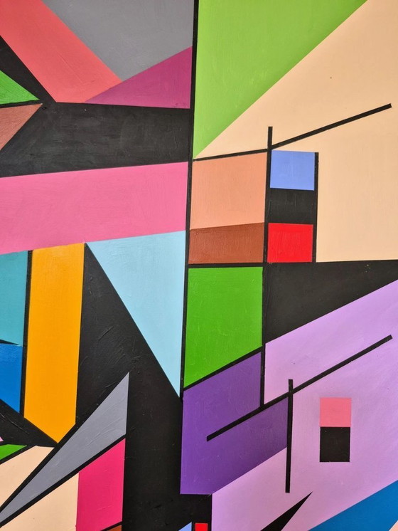 Image 1 of Desesperación - Cuadro abstracto de Franklin van Dam - Acrílico sobre MDF - Arte moderno