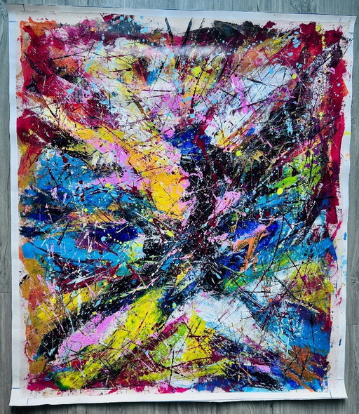 Acrilico su tela Jovan Srijemac Coralli spezzati