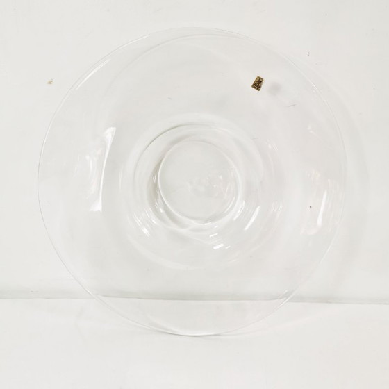 Image 1 of Large glass fruit plate by Erwin Eisch, Germany, 1960s