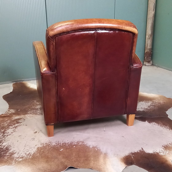 Image 1 of Fauteuil vintage en peau de mouton