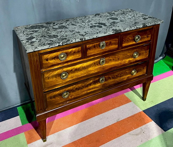 Cassettiera in stile Luigi XVI – Cassettiere, Bronze, Marble (photo 4 of 8)