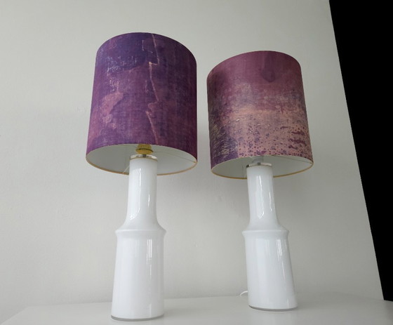Image 1 of Beautiful table lamp by Gert Nyström with original lampshade, 1960s lamp; 2 available!