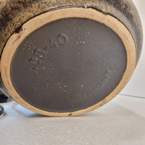 Image 1 of Lampe en céramique Fat Lava avec abat-jour original, Scheurich Keramik, 60's - Allemagne
