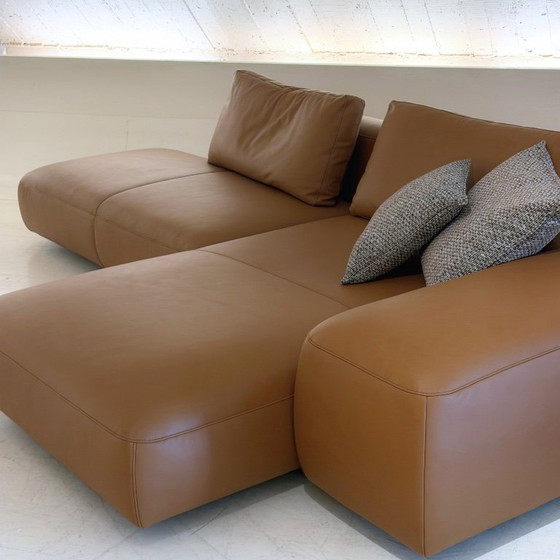Image 1 of Bold leren chaise longue van Indera