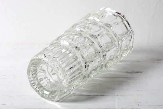 Art Deco vaas met duizend ogen van glas, ontworpen door Josef Hoffmann / Moser / Tsjechië / jaren 1930 (photo 4 of 12)