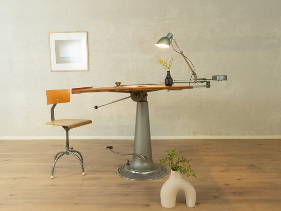 Table à Dessin des Années 1950 par Nike Eskilstuna, Bureaux, Bois, Marron (photo 8 sur 25)
