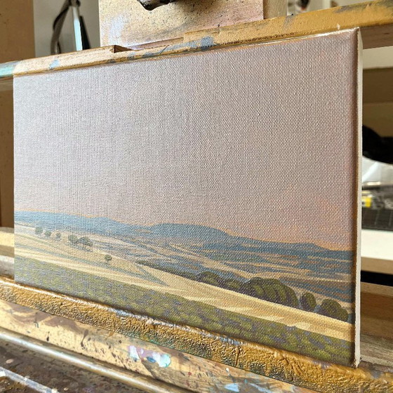 Image 1 of Mosaico di Campi, pezzo unico, dipinto, dipinto a mano, pezzo unico, 30 x 20 cm, pittura acrilica su tela