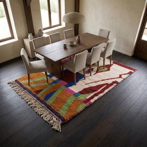 Magnificent Colorful Berber Rug 150/250cm – Rugs & carpets, Wool (photo 4 of 8)