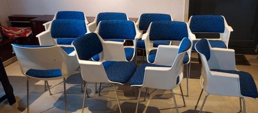 Set Of 4 Gispen 2225 Chairs