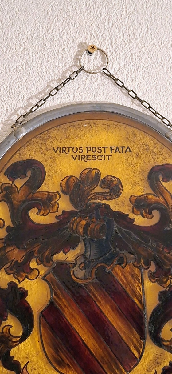 Castello di Moermond ca. 1613, unico vetro araldico storico, Decorazioni murali, Multicolore (foto 5 di 6)