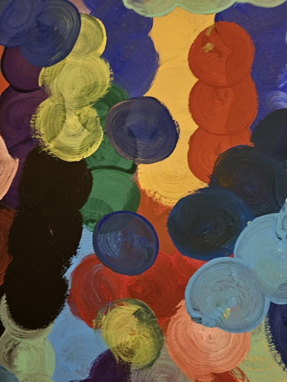 Image 1 of Large Abstract Painting – Constellations in Motion  – T.C. Freiberger – Contemporary Expressionism