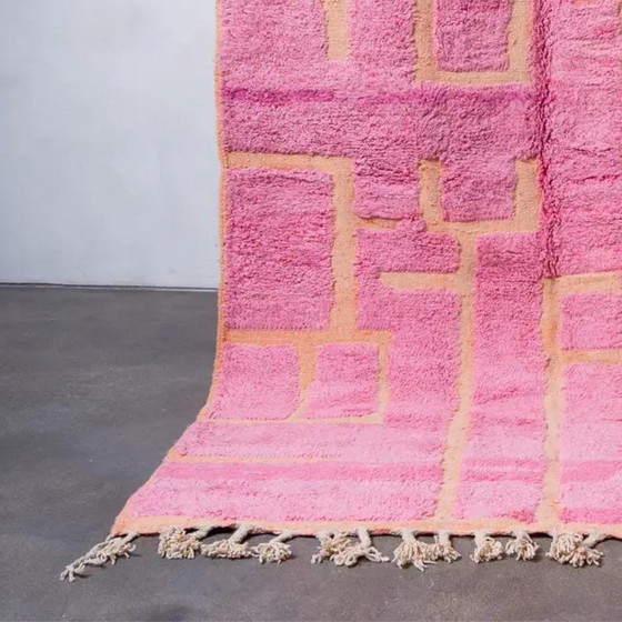 Authentischer rosa Beni Ouaraine-Teppich aus Naturwolle, Größe 200/300 cm – Ahrend, Teppiche & Läufer, Wool (photo 8 of 9)