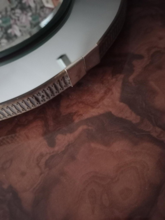 Image 1 of Hollywood Regency" bevelled wall mirror 