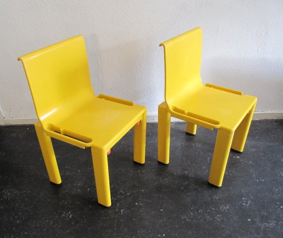 Image 1 of 2x chair High chair Sistema Scuola ,M. Matsukaze, Kartell