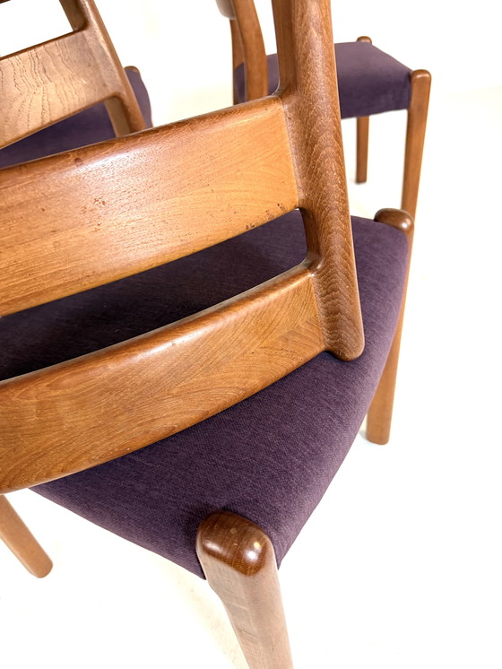 Image 1 of 6x restored Danish dining chair, EMC Møbler '80