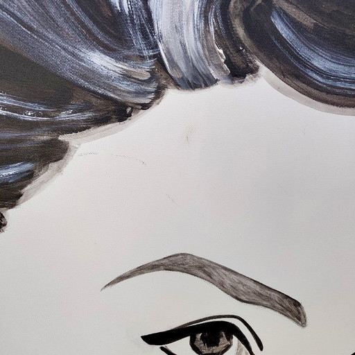 Minerva - Bianca Vellekoop - acrylic - 80 x 80 cm – schilderijen tekeningen, Canvas (photo 2 of 5)