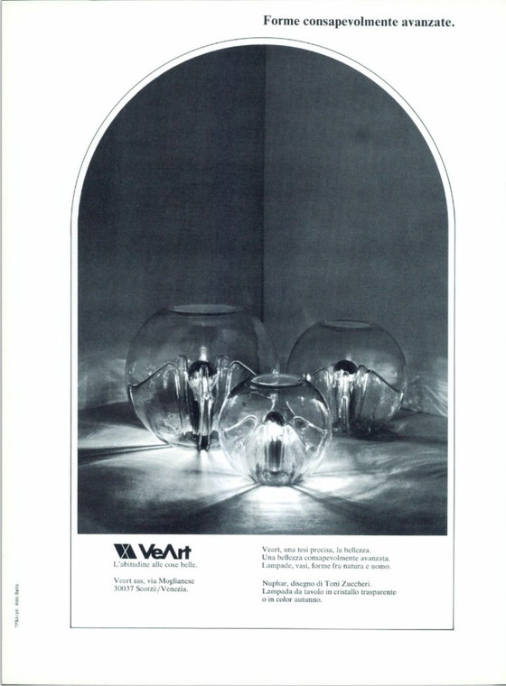 Image 1 of Lámpara de mesa Nuphar de Toni Zuccheri para VeArt