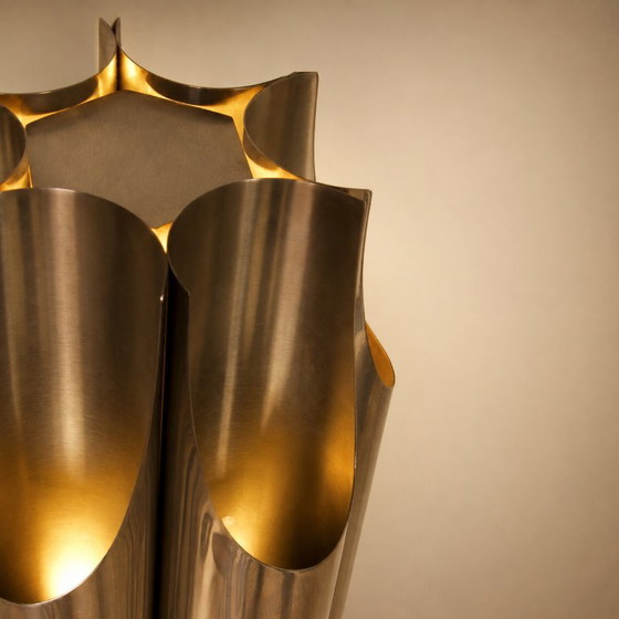 MAISON CHARLES, Orgue Table lamps, France, Circa 1970 – Metal, polished steel (photo 9 of 10)