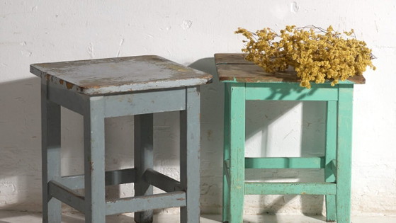 Mesitas de noche antiguas de madera de pino – Europa Central, circa 1940 #1 – Rustic (photo 3 of 40)