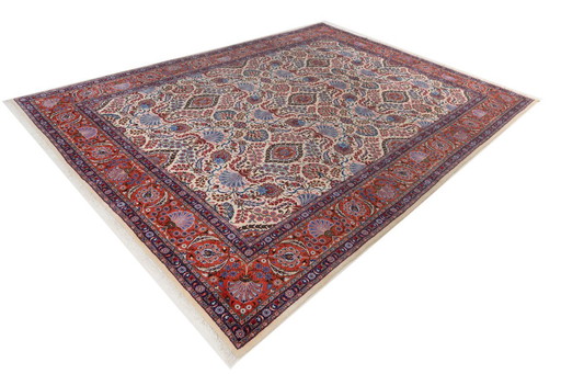Persian carpet Yazd Sherkat 4.15 x 3.02 Oriental carpet fine No. 70