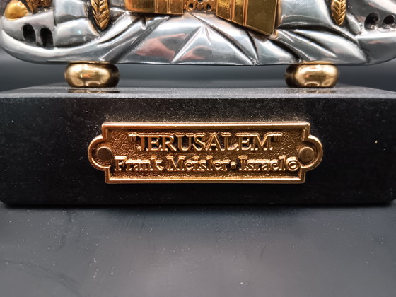 Image 1 of Frank Meisler versilberte und vergoldete Skulptur