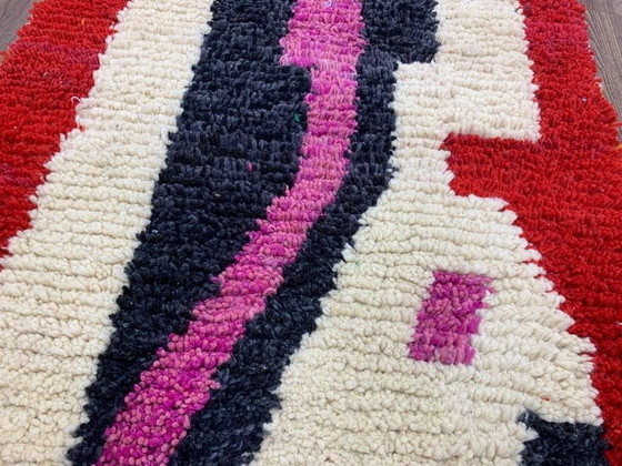 Alfombra bereber pequeña hecha a mano, tamaño 100/200 cm. – Aime Té, Wool (photo 6 of 6)