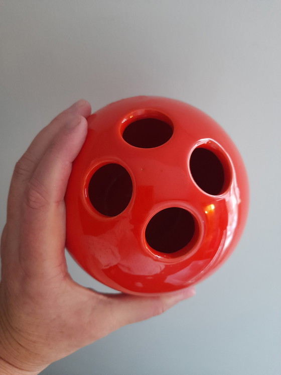 Image 1 of Jarrón de cerámica con forma de espiga para flores de diseño italiano