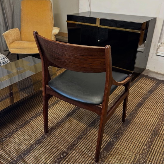 Danish Chair by H. Vestervig Eriksen, 1960, H. Verstervig Eriksen, Dining chairs, Wood, Black (photo 3 of 5)