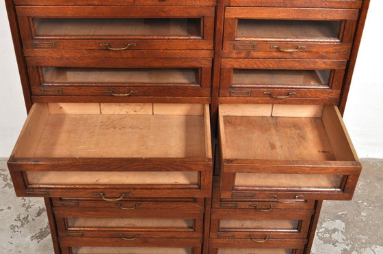 Image 1 of Mobiletto antico in rovere, anni 1880