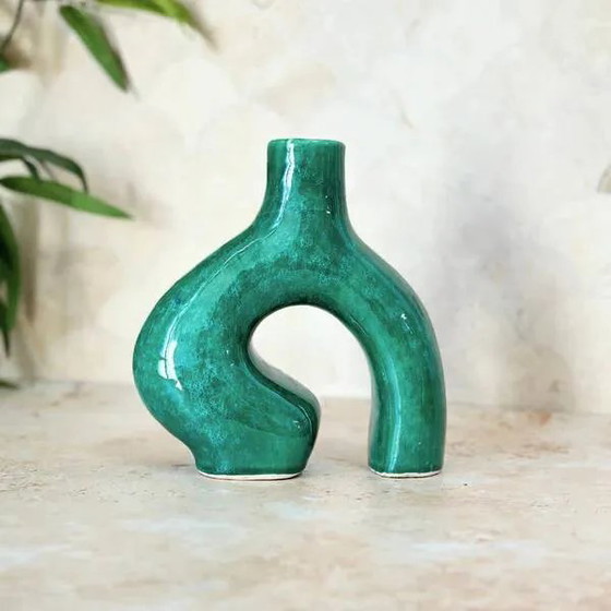 Vase Adal mini verni – Porcelaine, Modern (photo 3 of 7)