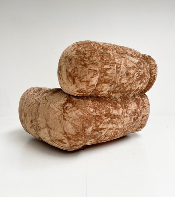 Image 1 of Poltrona XL in velluto italiano, anni '70