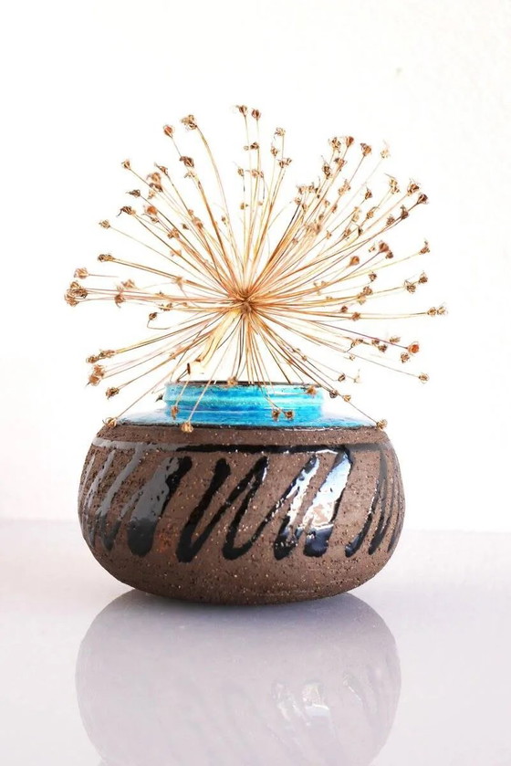 Image 1 of Mid-century modern studio art ceramic vase by Inger Persson for Rörstrand, Sweden, 1970s