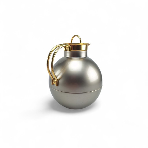 Alfi thermos flask coffee pot tea Ole Palsby 80s vintage gold