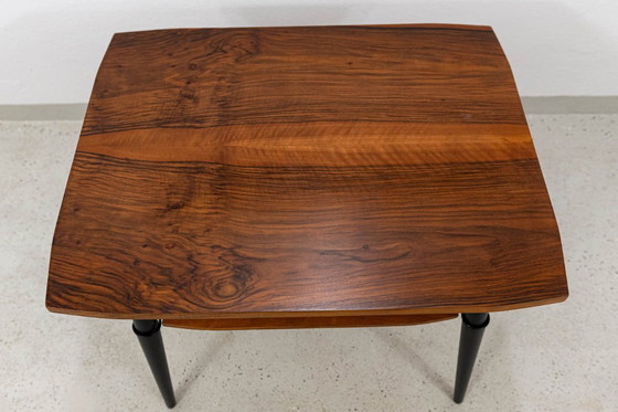 Image 1 of Couchtisch aus Nussbaumholz, Polen, 1960er Jahre