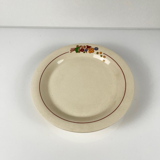 Image 1 of Piatto da portata con piedistallo Longwy, inizio XX secolo, decorazione floreale