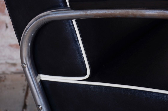 Restaurierter Bauhaus-Sessel, von W. Gispen für Mücke-Melder, Chrom, Tschechisch, 1930er Jahre – Metal, Wood (photo 12 of 22)
