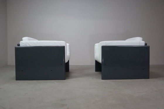 Image 1 of Satz Sessel "Arnolfo" für Simon International, Italien 1971