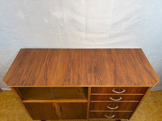 Image 1 of Mid-Century Modern Walnut Sideboard / Cocktail Cabinet by František Jirák for Tatra Nábytok – Circa 1960s  A stunning Mid-Centur