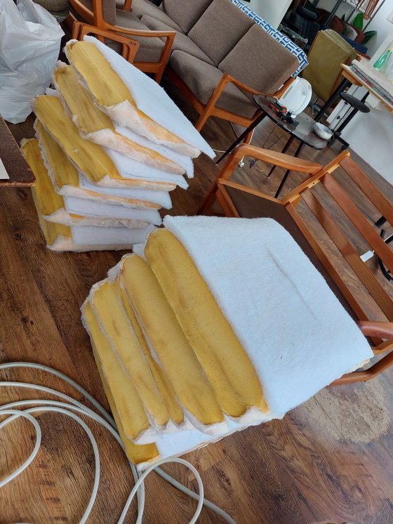 Image 1 of EMC MØBLER 3-2-1 Wohnzimmergarnitur, komplett restauriert.