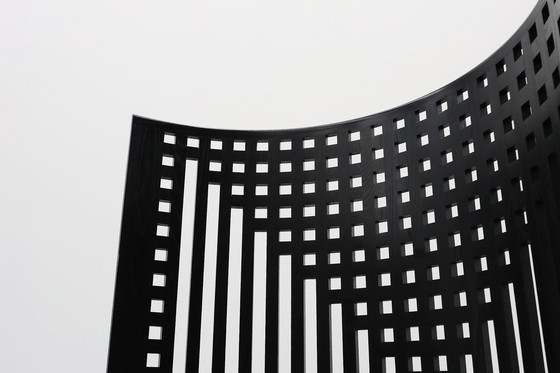 Image 1 of Pair of black Mackintosh Willow chairs by Atelier International, Italy 1980s